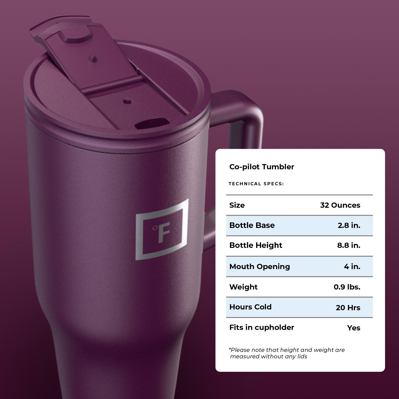 IRON °FLASK 32 oz Co-Pilot Insulated Travel Mug