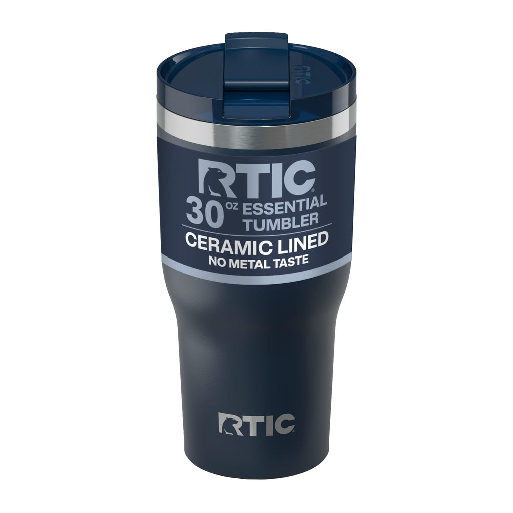 RTIC 30oz Essential Tumbler with Lid, Ceramic Lined, Navy