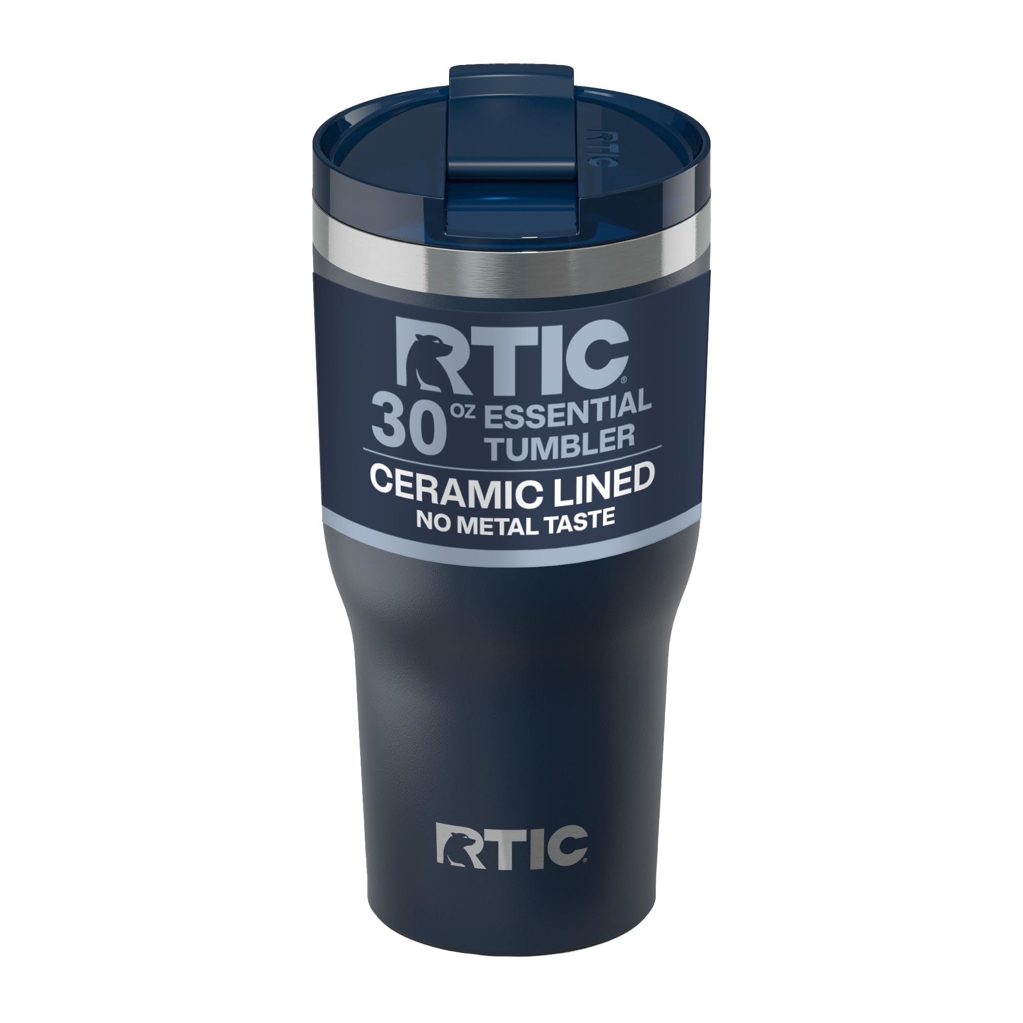 RTIC 30oz Essential Tumbler with Lid, Ceramic Lined, Navy