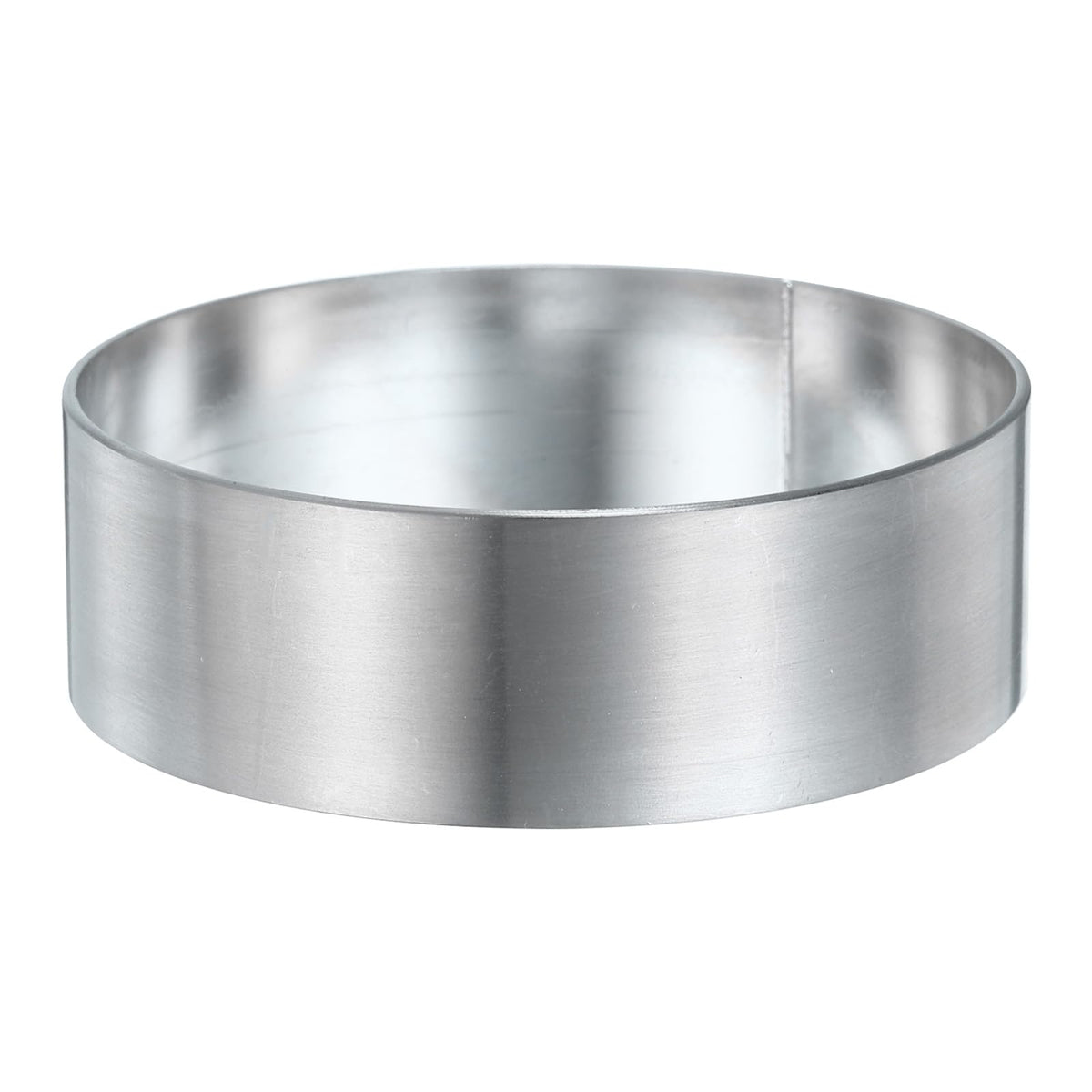 HARFINGTON Round Cake Ring 5 x 2 Inch Seamless Stainless Steel Pastry Mousse Dessert Ring Mirror Coating for Baking Cooking Making Tool
