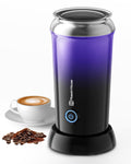 Maestri House Milk Frother, 3-in-1 Hot & Cold Mik Frothing Steamer, 8.12OZ/240ML Touch Control Foam Maker, Compact Space-saving Design for Latte, Cappuccino and Warm Milk