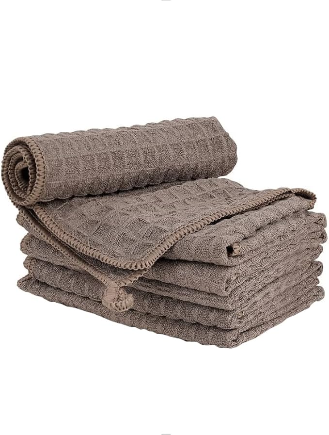 watchget 6 Pack Microfiber Espresso Barista Cleaning Towels
