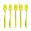 Silicone brush, Oil Brush for BBQ Kitchen Cooking Baking and Grilling (5 PCS,yellow)