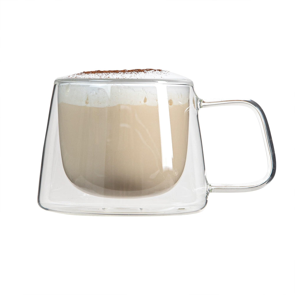 Restaurantware 7 oz Professional Glass Coffee Mug, 2 Pack