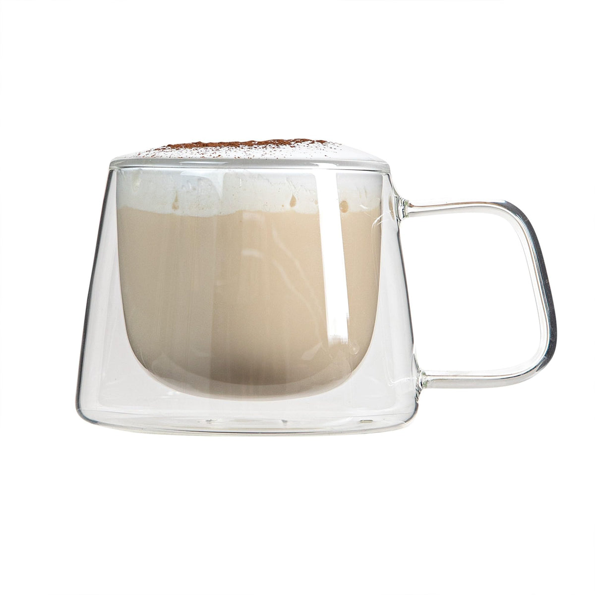 Restaurantware 7 oz Professional Glass Coffee Mug, 2 Pack