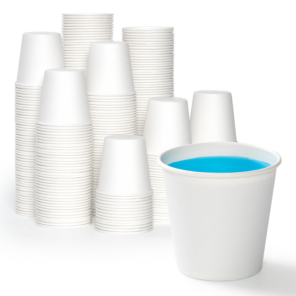 LITOPAK 1000 pack 3 oz Paper Cups, White Disposable Bathroom Cups