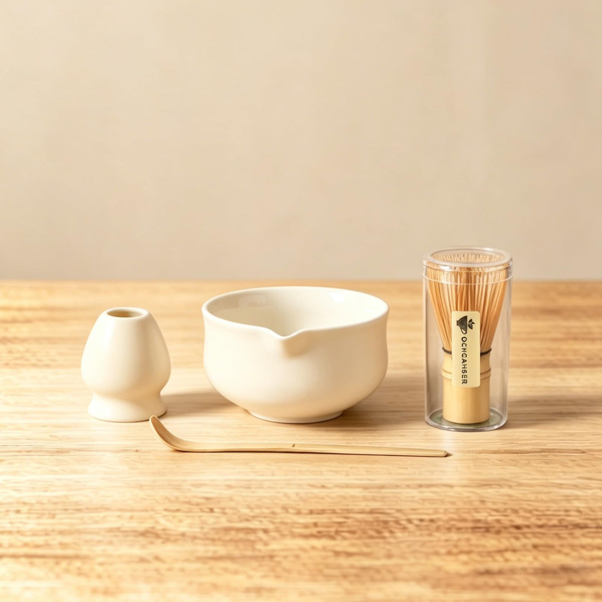 Ochcahser Matcha Set, Matcha Whisk Set Includes 17 oz Matcha Bowl
