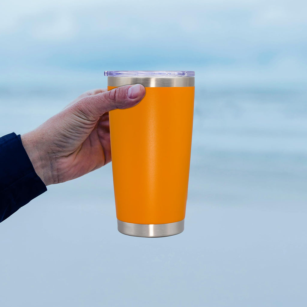 20oz Tumbler Insulated Coffee Tumblers with Lid Stainless Steel Orange 4P