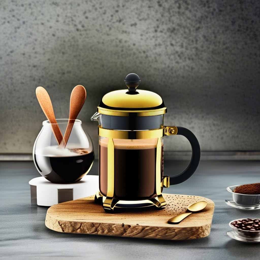 Bodum, Coffee Maker, 17 oz, Gold