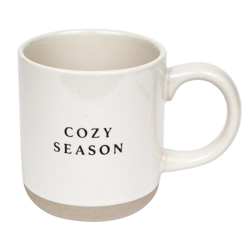 Sweet Water Decor Cozy Season Stoneware Coffee Mug | Fall and Winter Novelty Coffee Mugs | Microwave & Dishwasher Safe | 14oz Coffee Cup | Holiday Gift