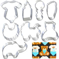 Kanehosi Halloween Cookie Cutters 5pcs, Cat Bat Pumpkin Magic Hat Cookie Cutter Sturdy Easy to Clean & Demold Pancake Dough Molds, Fondant Cutters for Baking Biscuit
