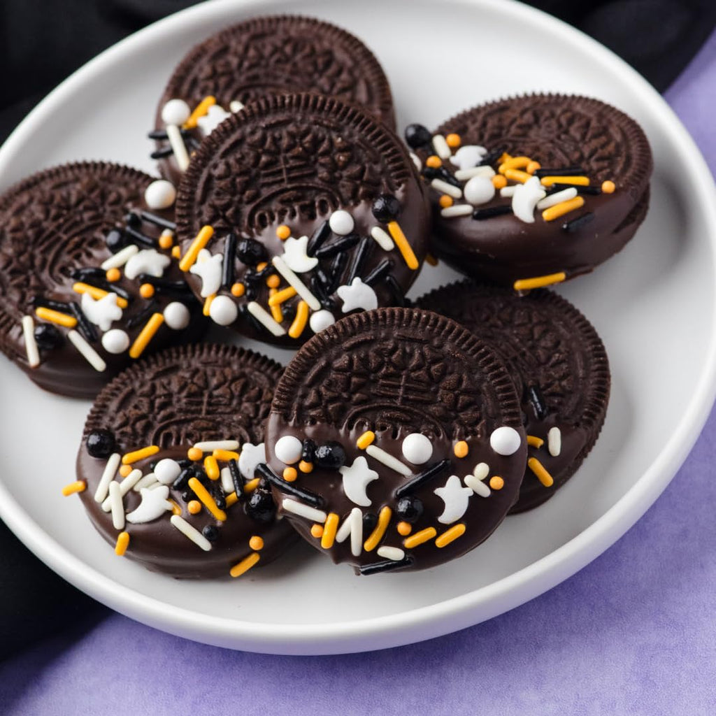 Sweets Indeed Natural Dye Free Halloween Sprinkles, Edible Sprinkle Mix, Perfect for Cake Decorations, Baking, Ice Cream, Cookies, Cupcake Topper (Natural Halloween Mix)