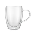 Restaurantware 12 oz Professional Glass Coffee Cup, 2 Pack