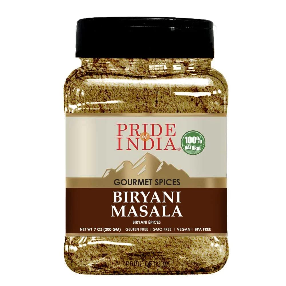 Pride Of India Chaat Masala Powder, 10.5 oz | Authentic Indian Chat Masala Seasoning | Tangy & Savory Spice Blend for Fruits, Salads, Snacks, Drinks & Curries | Dual-Sifter Jar