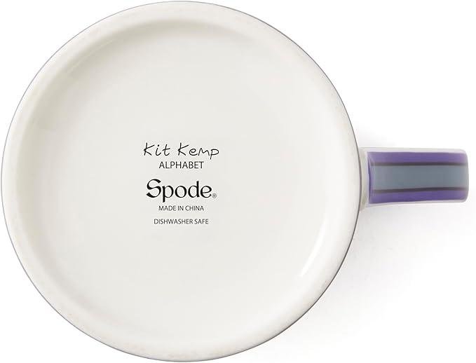 Spode Kit Kemp 12oz Mug in Fine China, B Initial - Custom Coffee Cup for Hot Beverages, Personalized Gift Idea for Her, Him, Friends, Coffee Lovers - Stylish Letter Mug for Daily Use, Dishwasher Safe