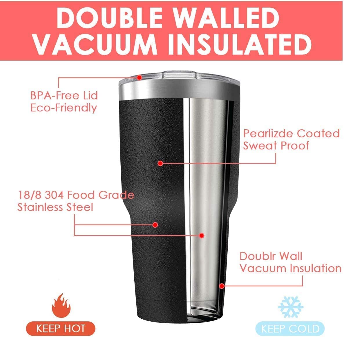 Deitybless 30oz Stainless Steel Travel Mug with Lid, 12 Pack Double Wall Vacuum Insulated Bulk Tumbler, Powder Coated Coffee Cup Suitable for Vehicle Cup Holders (White)