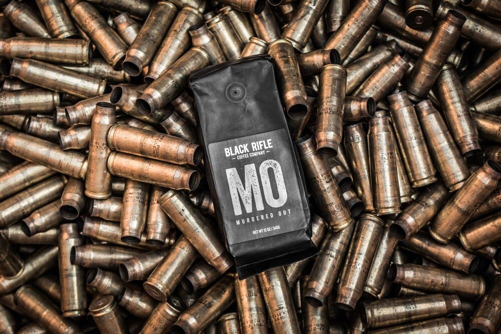 Black Rifle Coffee Company Murdered Out, Extra Dark Roast Ground Coffee, 12 OZ Bag