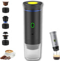 Esprova Portable Espresso Machine, Portable Electric Coffee Maker for Travel Camping, 3-in-1 Self-Heating Espresso Maker, Compatible with Ground Coffee and Capsules, Compact Lightweight (Black)