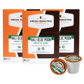 Fresh Roasted Coffee, Organic Bali Blue Moon | USDA Organic, Kosher | Medium Roast 72 Pods for K Cup Brewers