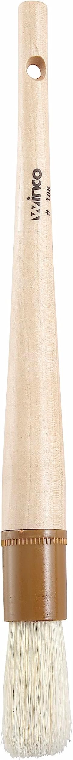 Winco 1 1/2" Boar Bristle Basting Brush