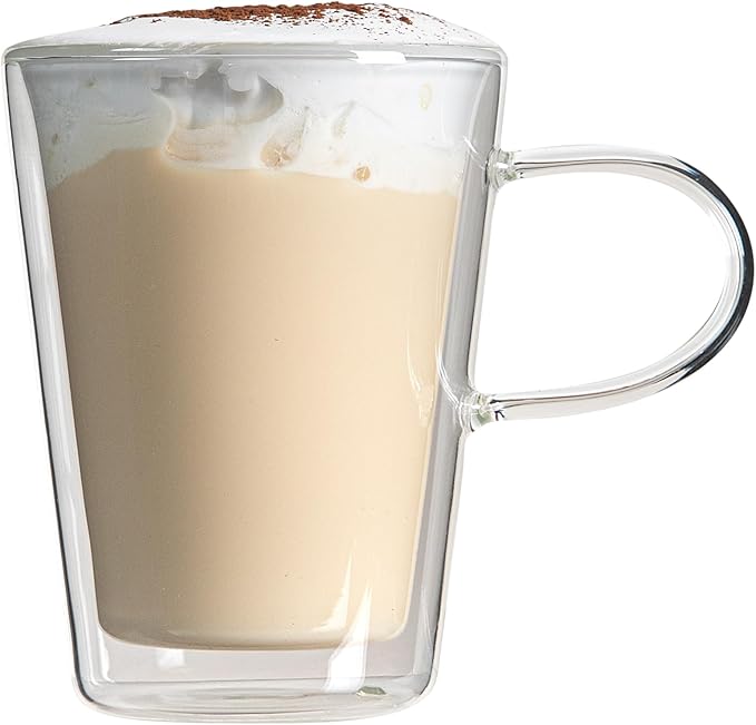 Restaurantware 5 oz Professional Glass Mug, 2 Pack
