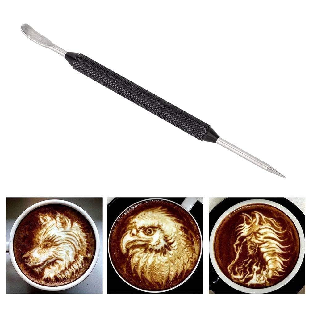 Latte Art Pen, 2PCS Coffee Art Pen Coffee Fancy Stitch Barista Tool