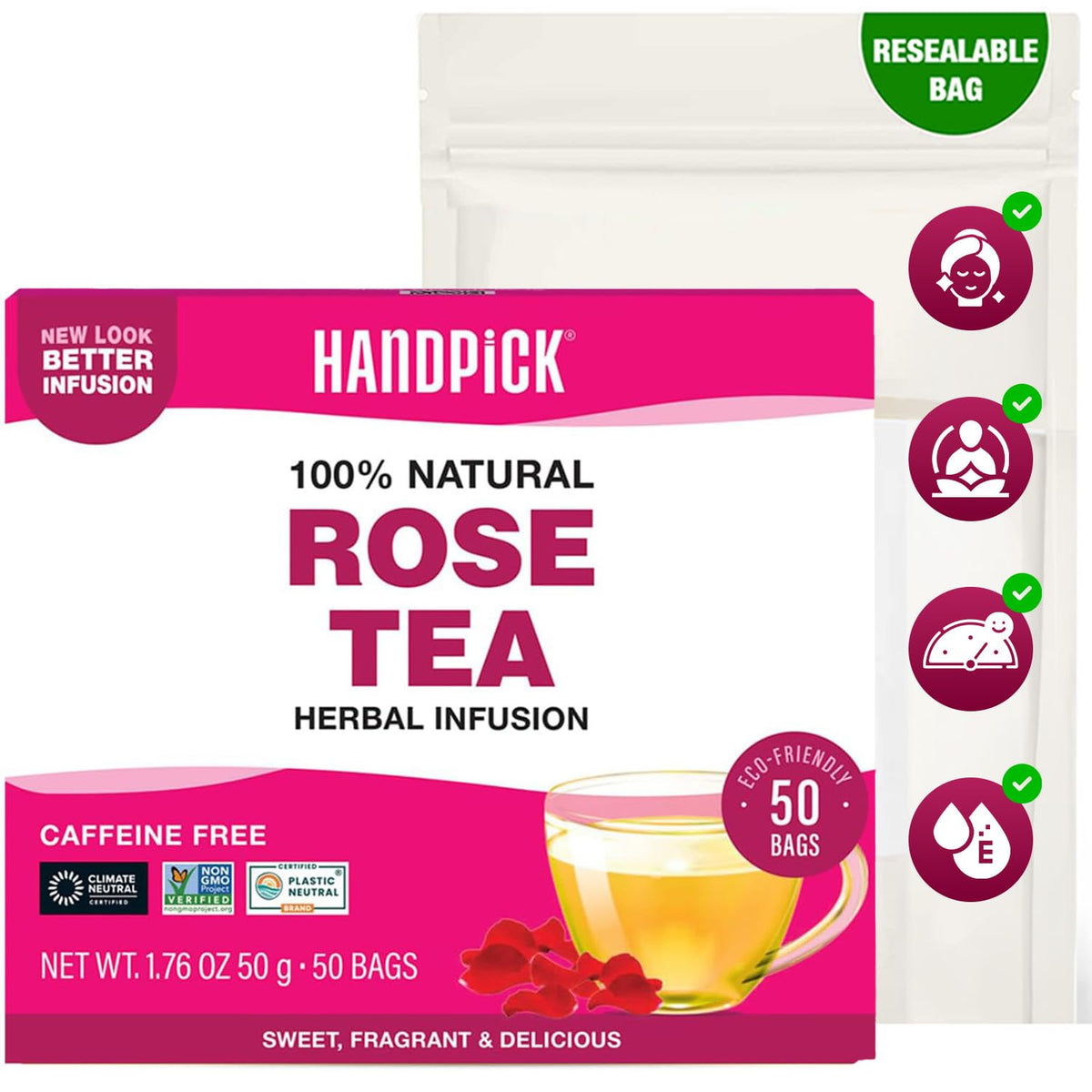 HANDPICK Fennel Tea (100 Teabags) Authentic Indian Origin Natural Grown