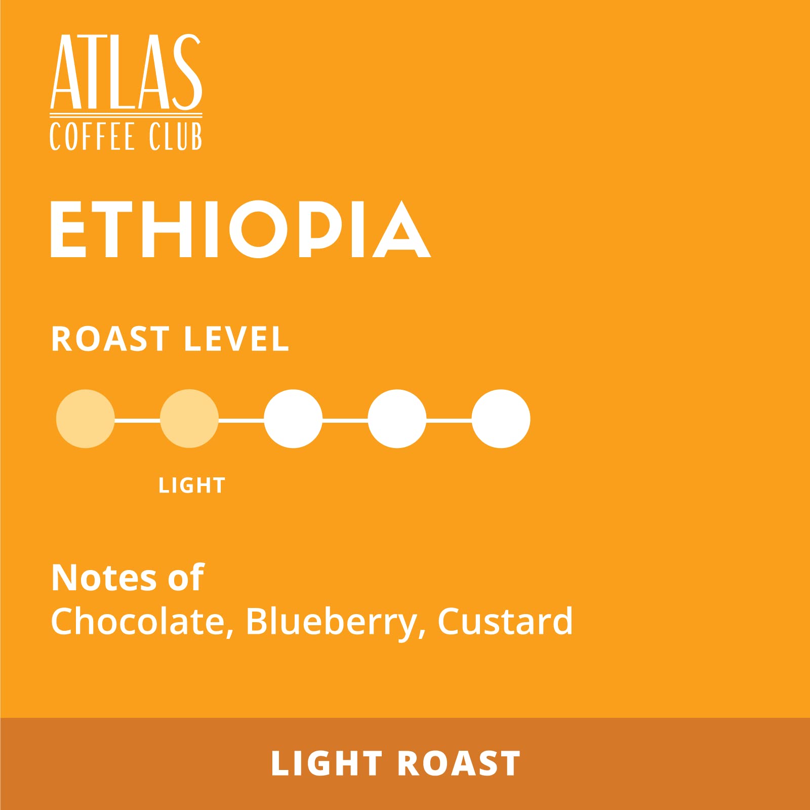 Atlas Coffee Club Keurig-Compatible Pods, Light Roast, Ethiopia, 24 Ct