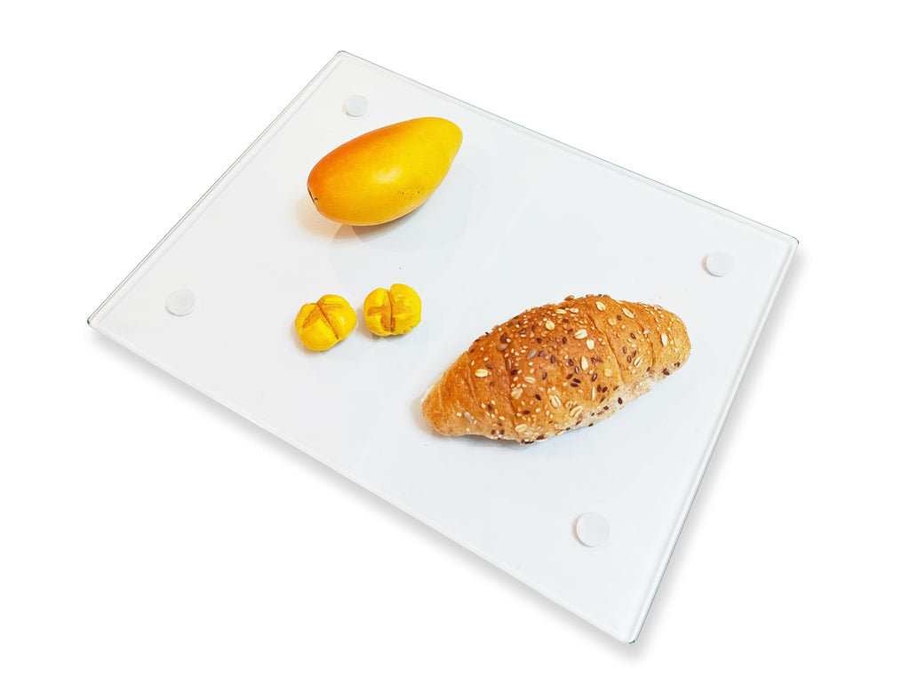 Tempered Glass Cutting Board – Long Lasting Clear Glass – Scratch Resistant, Heat Resistant, Shatter Resistant, Dishwasher Safe.
