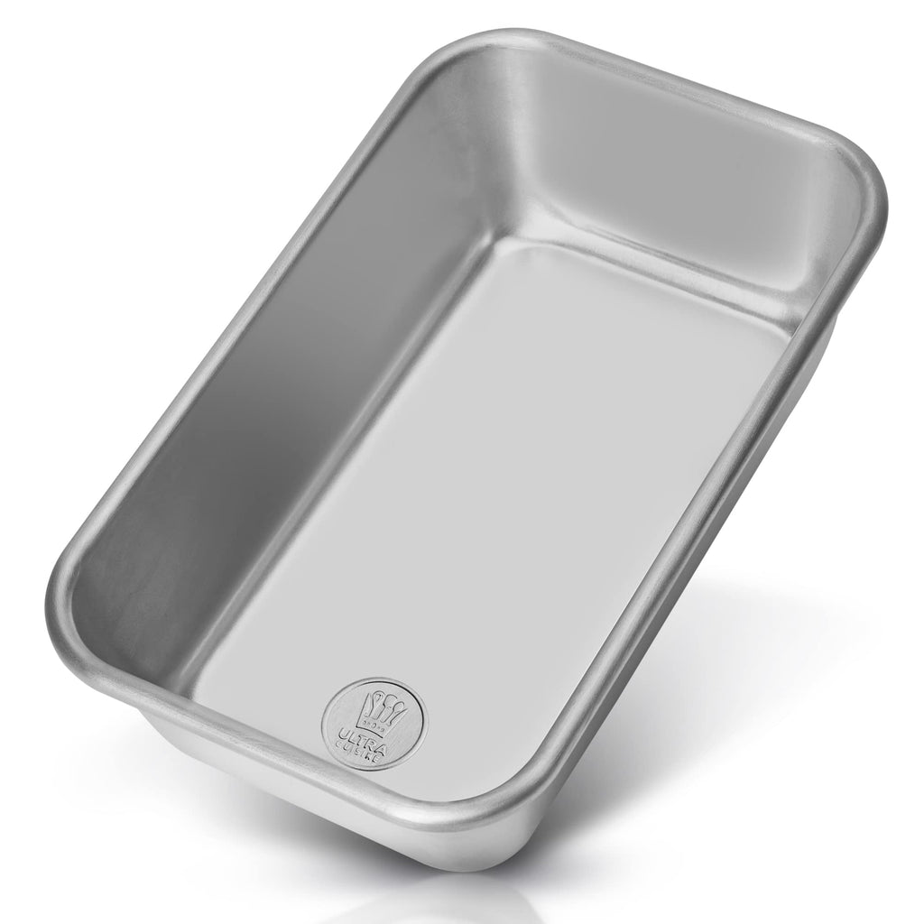 Ultra Cuisine Aluminum Loaf Pan for Baking Bread - 9.5x5 inch Loaf Pan, 1lb