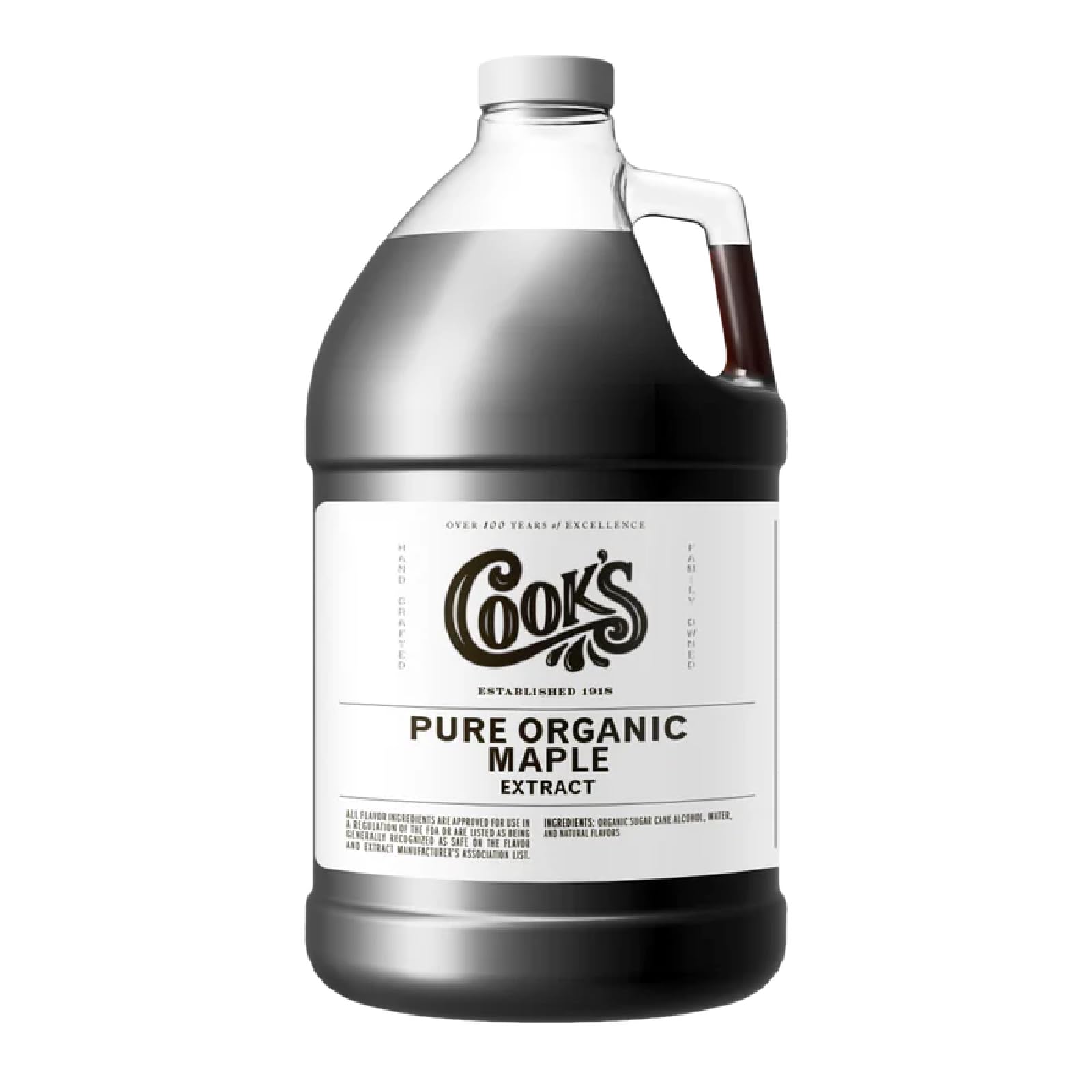 Cook's Organic Maple Extract for Baking & Syrup, Vermont Maple, 128 oz