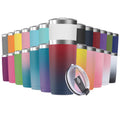 Deitybless 25 Pack 20oz Tumbler Vacuum Insulated Travel Mug with Lids, Stainless Steel Double Wall Bulk Cup for Home, Office, Outdoor Suitable for Vehicle Cup Holders Assorted Colors