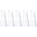 RAJRANG 100% Cotton White Apron with 3 Pockets Chef Restaurant Kitchen BBQ Backing Cooking Painting and Crafting Aprons Pack of 5