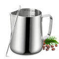 Milk Frothing Pitcher, 350ml/12oz Milk Frother Cup Stainless Steel Jug Steaming Pitcher, Milk Coffee Cappuccino Latte Art Barista Steam Pitchers Milk Jug Cup with Decorating Pen