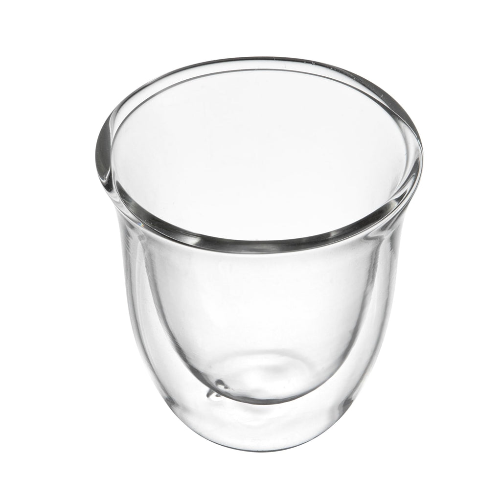 Restaurantware Coffee Cup 2 Pack of 2.72 oz Insulated Double-Wall Glass Borosilicate Coffee Cup Espresso Shot Dishwasher Safe For Hot Drinks
