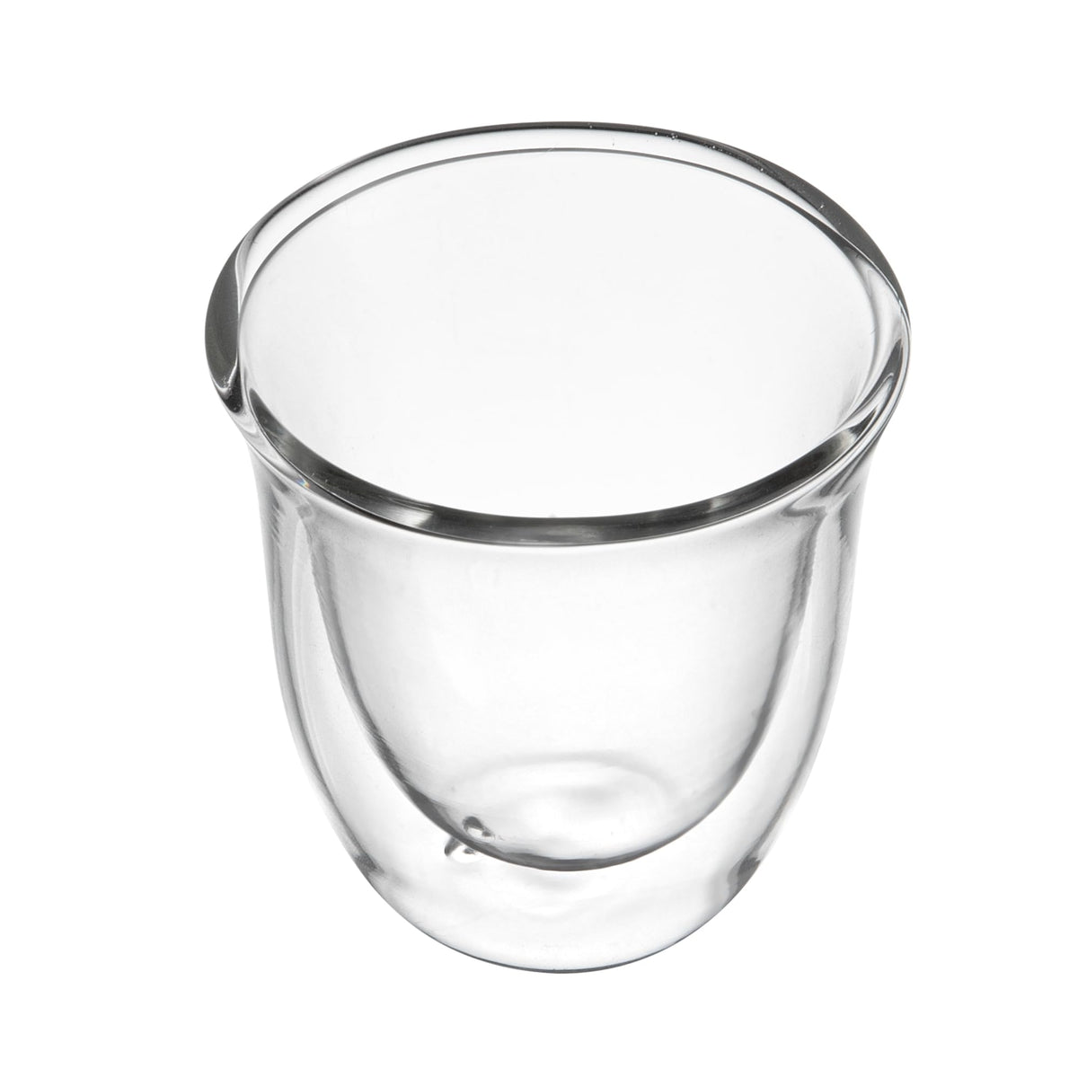 Restaurantware Coffee Cup 2 Pack of 2.72 oz Insulated Double-Wall Glass Borosilicate Coffee Cup Espresso Shot Dishwasher Safe For Hot Drinks