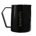 Brewista Precision Milk Frothing Pitcher, Steaming Jug, Coffee, Espresso Machine Accessories for Barista, Latte Art, Cappuccino, Stainless Steel Cup, 24 oz/720 ml, Matte Black