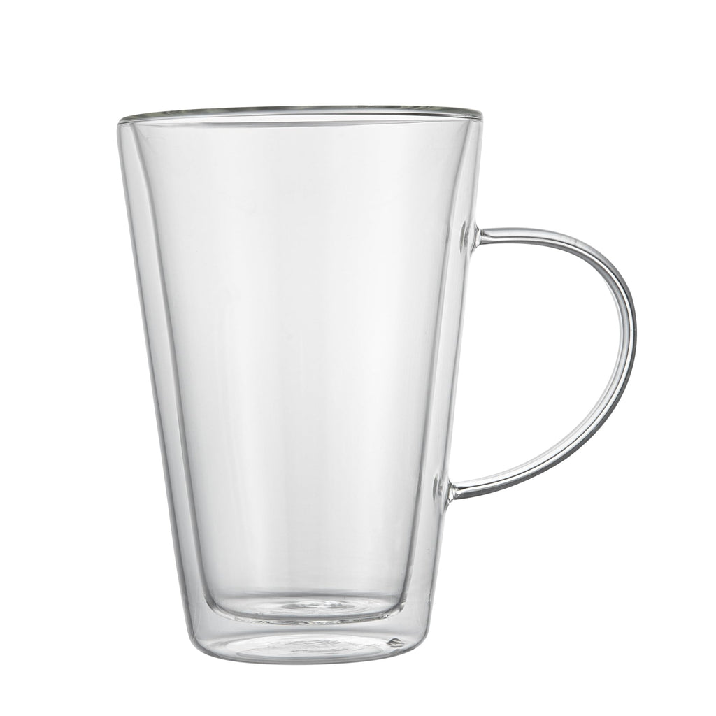 Restaurantware 14 oz Professional Glass Mug, 2 Pack