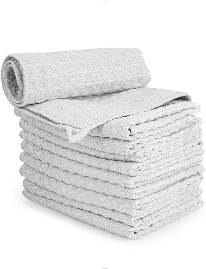 watchget 6 Pack Microfiber Espresso Barista Cleaning Towels
