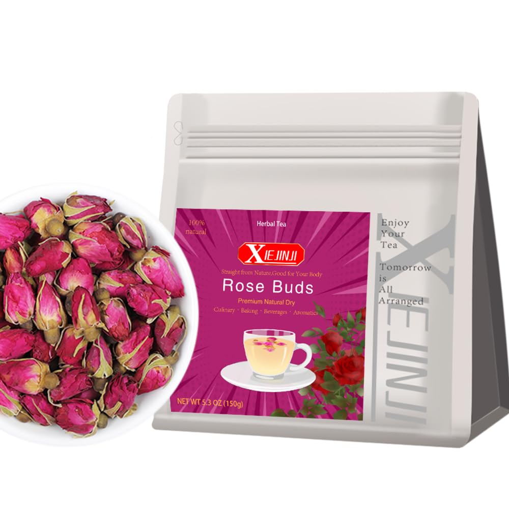 XIEJINJI Jasmine Tea, Premium Jasmine Green Teabags, Fragrant Floral Scent, 3.2g x 40 Count, Low Caffeine, Enjoy Hot or Iced, Eco-Conscious Tea Bags