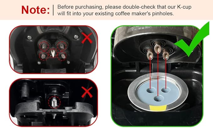 Stainless Steel Reusable K Cups Compatible with Ninja Coffee Maker,Upgrade2 Pack K Cups Reusable Coffee Pods,Permanent Coffee Filters Fit Ninja CFP201 CFP300 CFP301 CFP305 CFP307 CFP400 (2Pack)