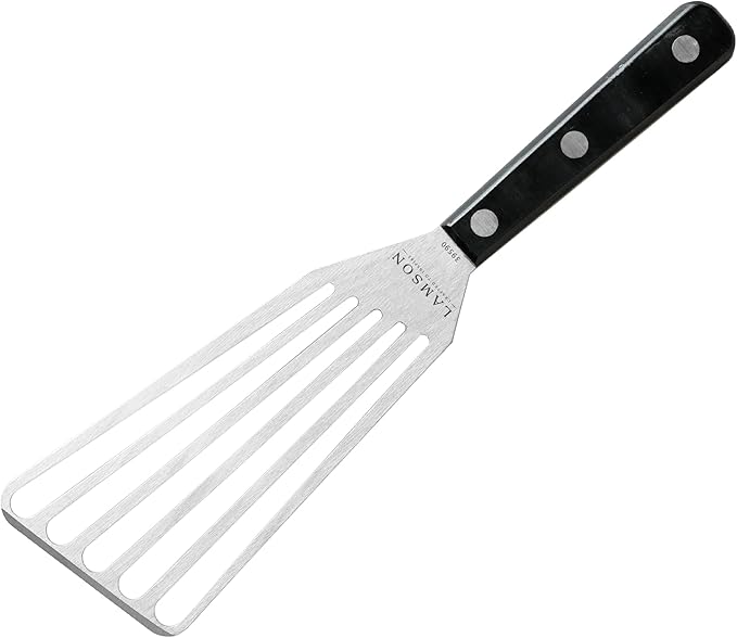 Lamson Fish Spatula, Slotted Metal Turner, 3 x 6 In