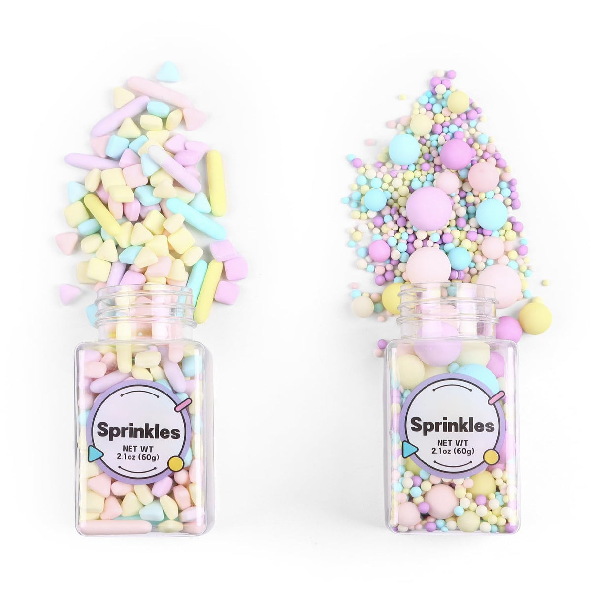 Edible Black and White Sprinkles, White Pearl Sprinkles, Black Sugar Pearls, Edible Pearls for Cake Decorating, Cupcakes, Ice Cream Toppers, Macarons, and Cookies(4.23oz)