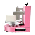 Unnsiapit Cake Decorating Machine, 200W Electric Cake Cream Spreading Coating Machine with Adjustable Scraper, Turntable Cake Frosting Smoother, for 4-12in Cake, 60-320RPM (Pink)