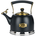 Tea Kettle Stainless Steel Teapot, Stainless Steel Teakettle for Stove Top with Heat Proof Ergonomic Handle 3.0 Quart