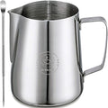 Milk Frothing Pitcher 20oz,Espresso Steaming Pitchers 600ml,Espresso Machine Accessories,Milk Frother cup 20 Oz, Coffee Cappuccino Latte Art,Stainless Steel Jug Cup with Decorating Art Pen