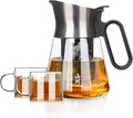 ZENS Glass Teapot with Infuser with 2 Cups for Loose Tea Steeper