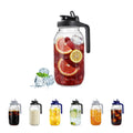 64oz Glass Mason Jar Pitcher with Lid, 2qt Breast Milk Pitcher with Spout
