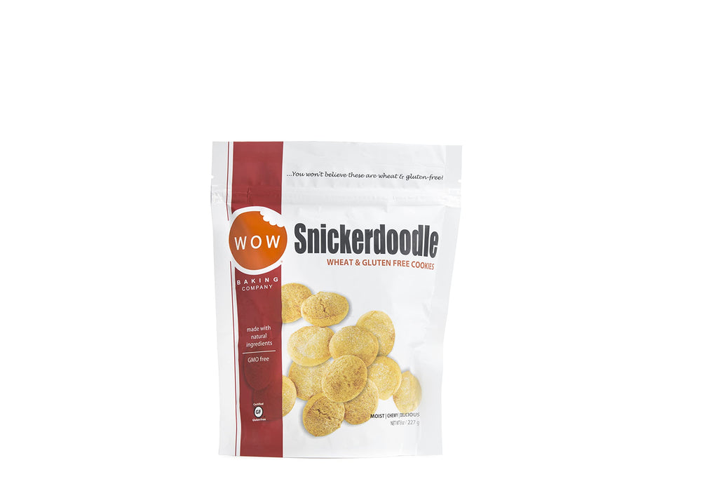 WOW Baking Company Gluten-Free Cookies, Snickerdoodle, 8 Ounce (Pack of 6)