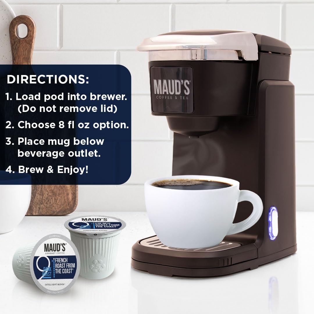 Maud's French Dark Roast Coffee Pods 200ct